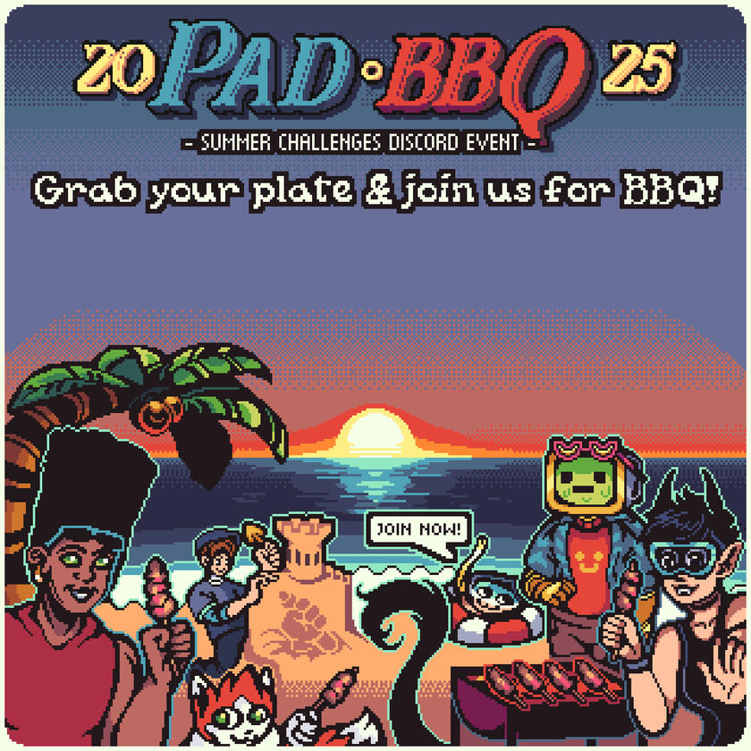 '25 PAD BBQ DISCORD EVENT POSTER